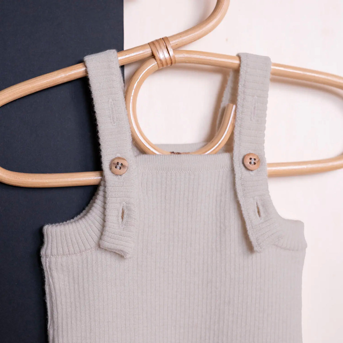 THE WOOLLY BABY JUMPSUIT - sand