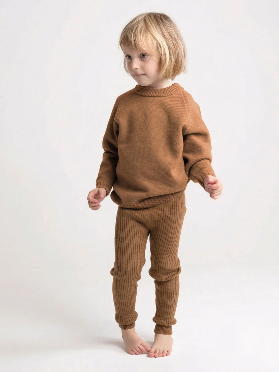 THE WOOLLY LEGGINGS - camel