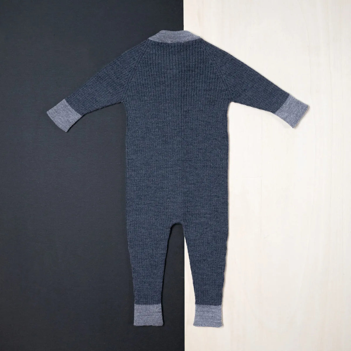 THE WOOLLY ONESIE TWO-TONE - graphite grey