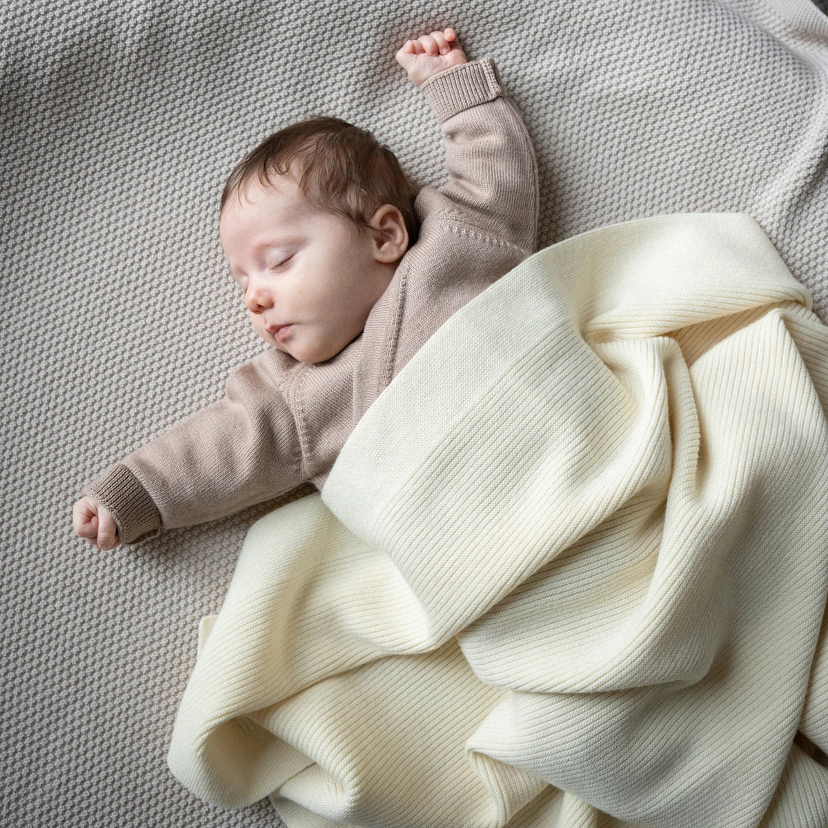 THE WOOLLY RIB BLANKET - sage