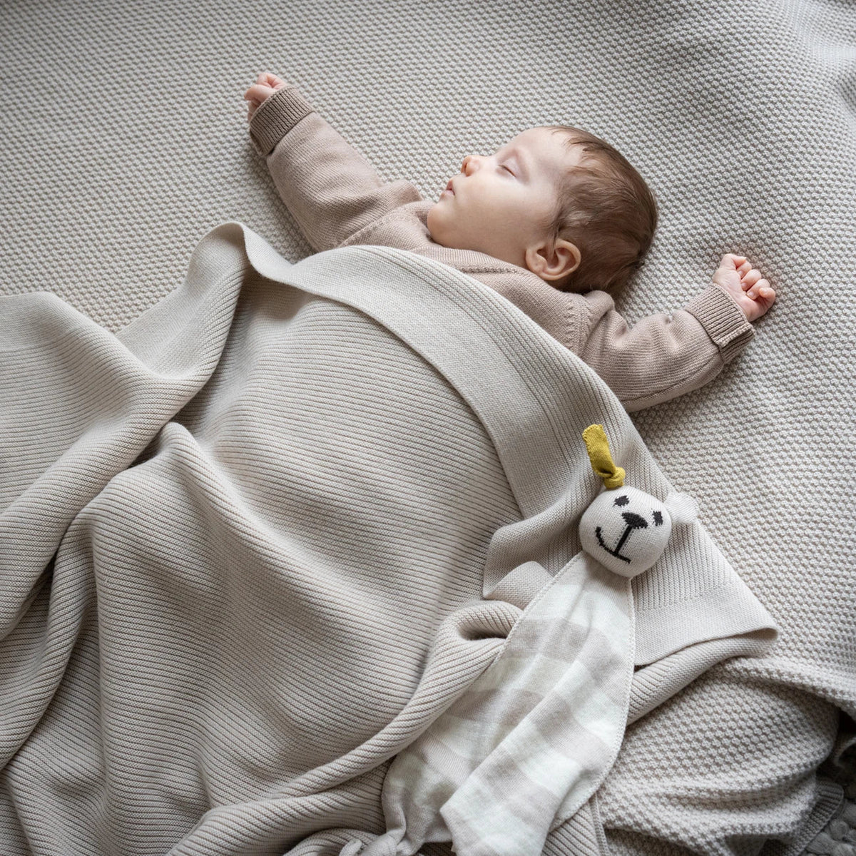 THE WOOLLY RIB BLANKET - blue