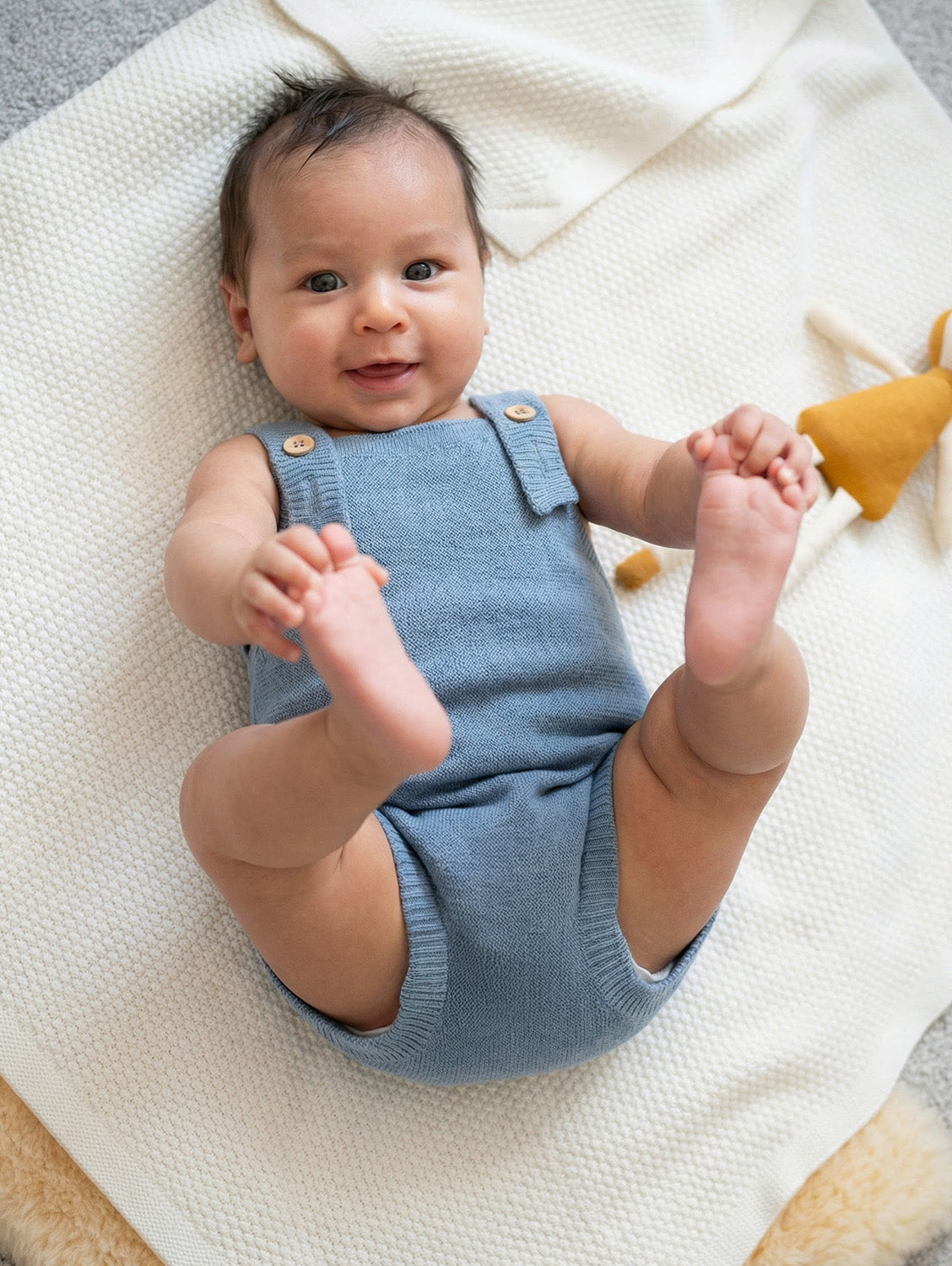 THE WOOLLY ROMPER - blue