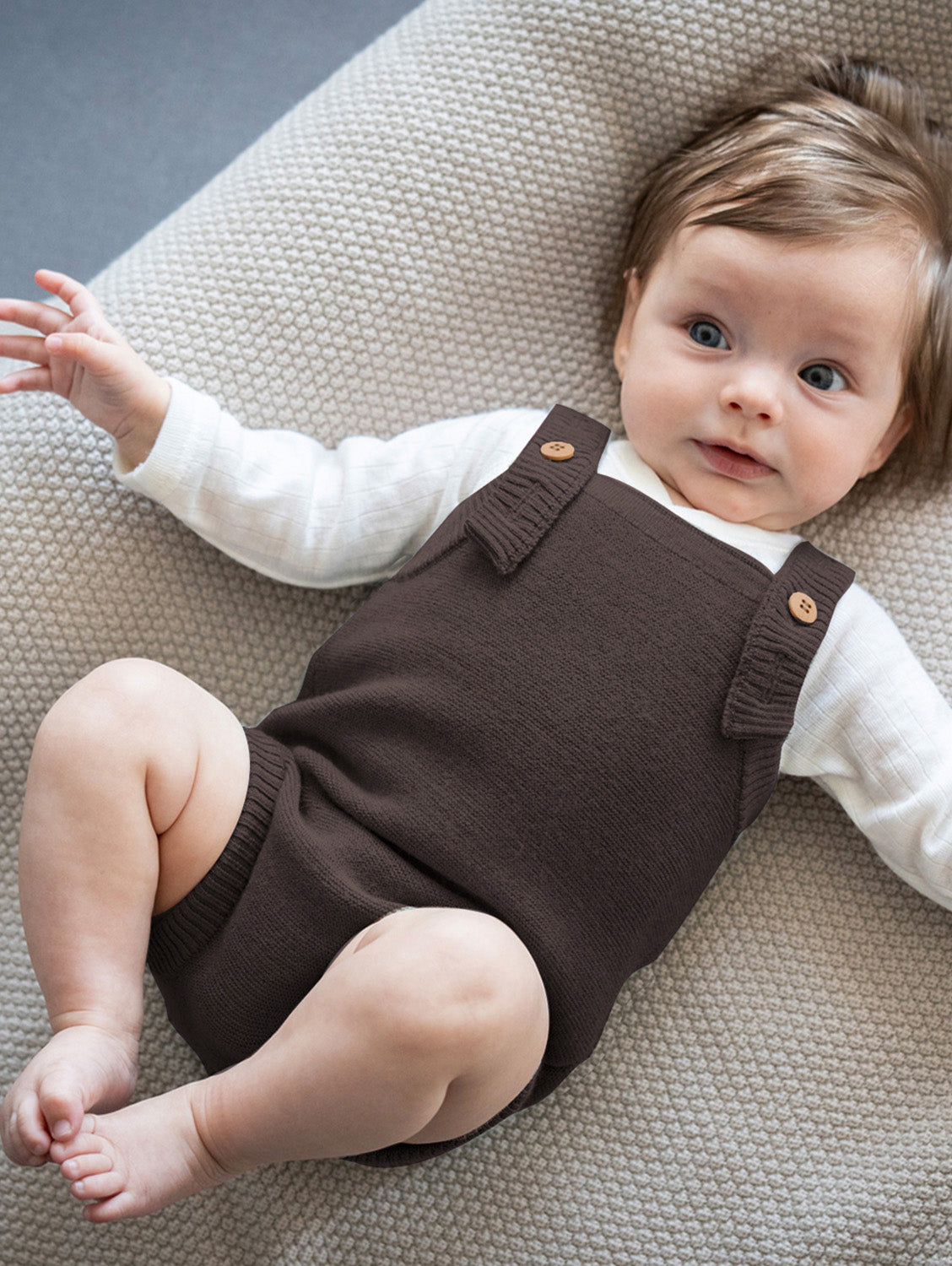 THE WOOLLY ROMPER - chocolate