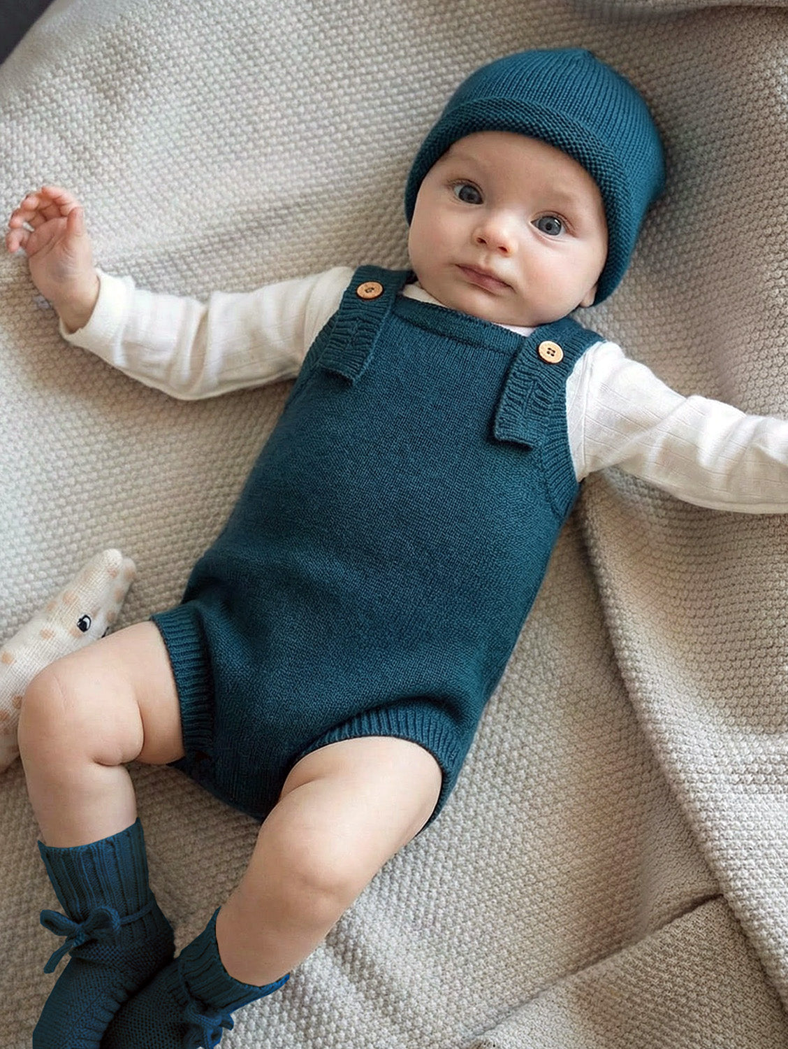 THE WOOLLY ROMPER - new petrol