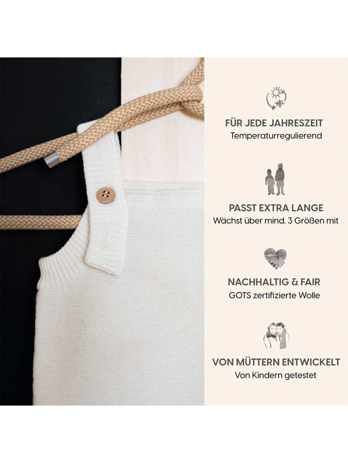 THE WOOLLY ROMPER - pure