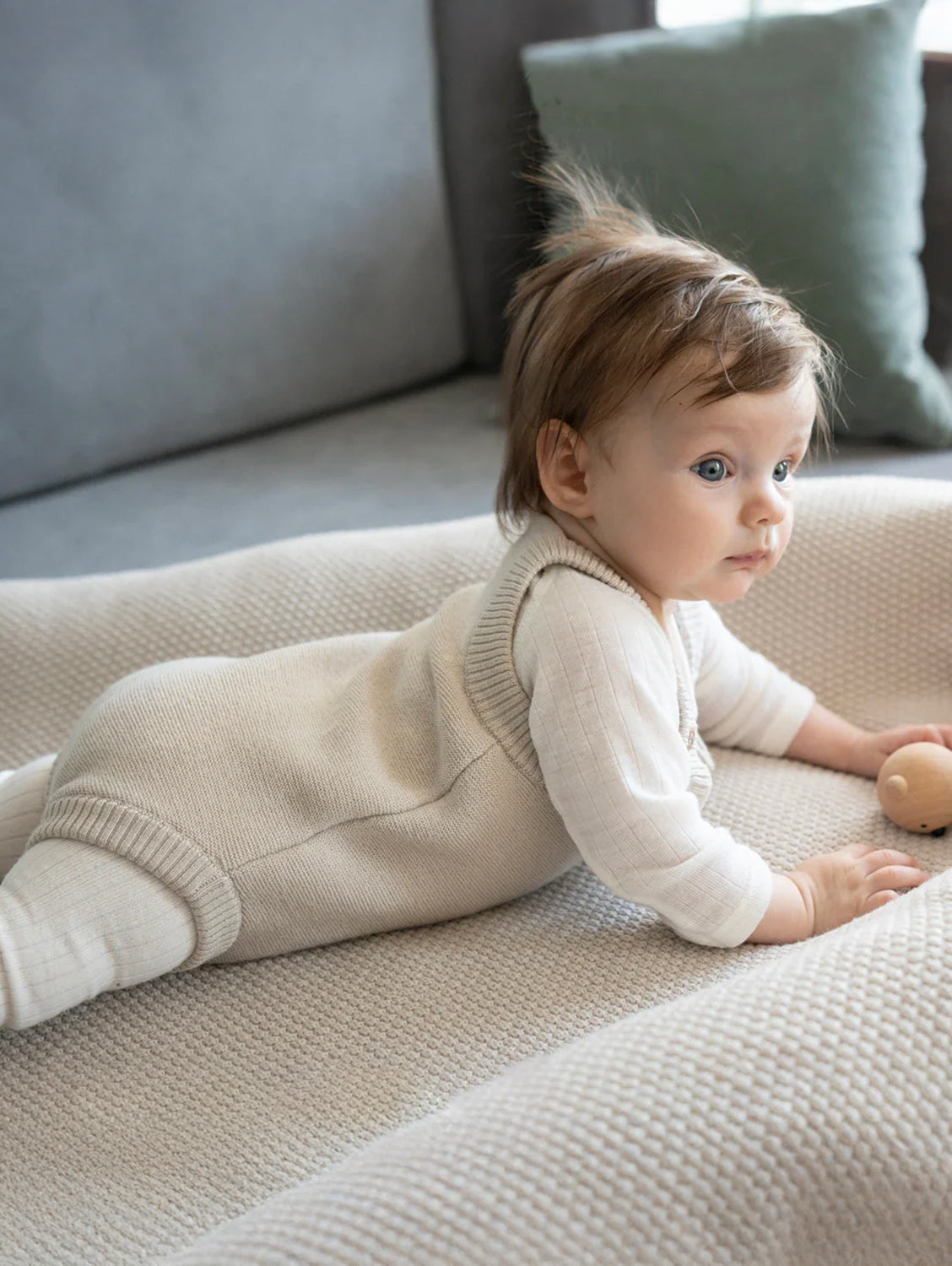 THE WOOLLY ROMPER - camel