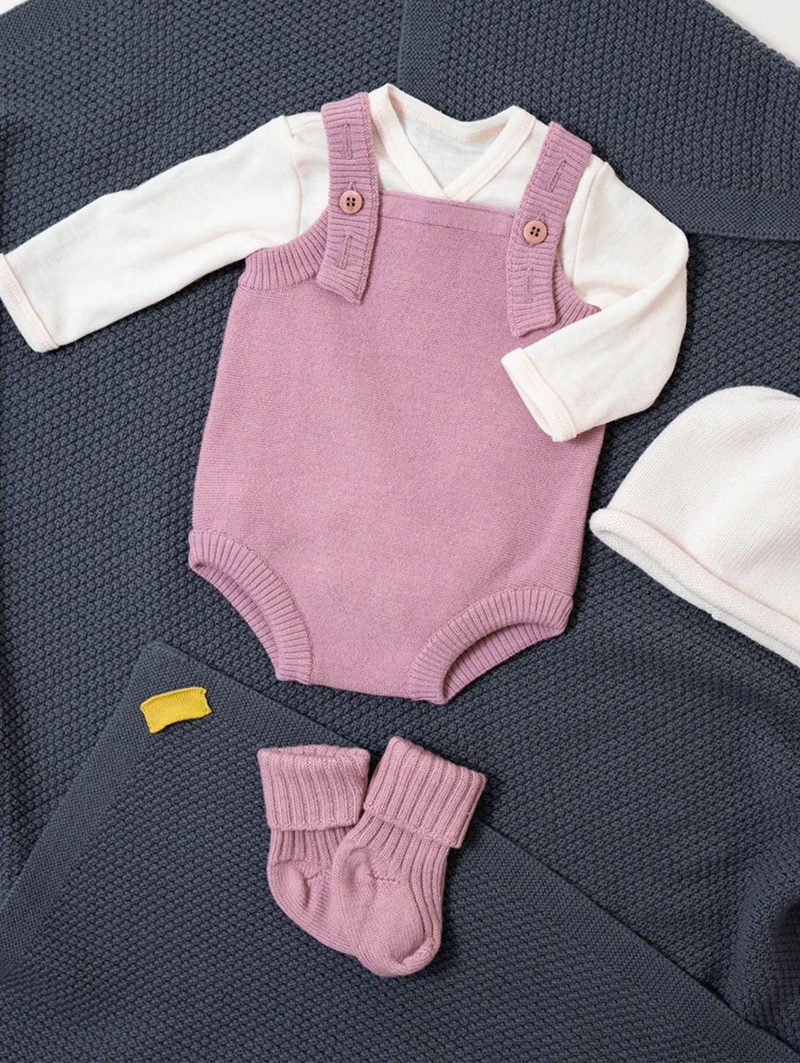 THE WOOLLY ROMPER - rose