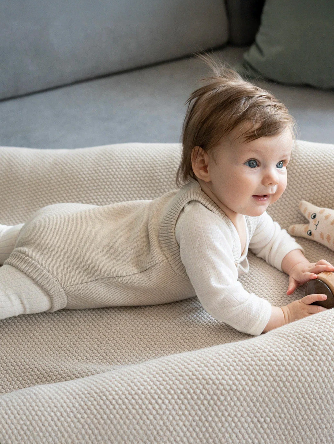 THE WOOLLY ROMPER - sand