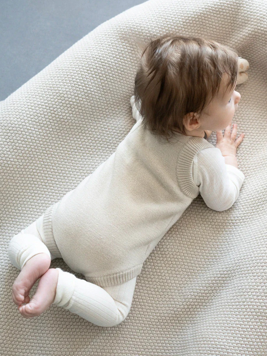 THE WOOLLY ROMPER - sand