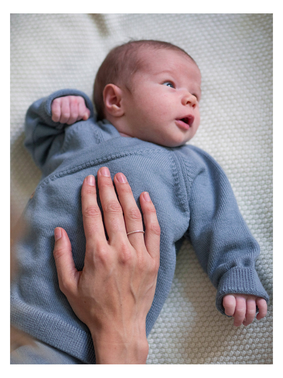 THE WOOLLY BABY JACKET - blue