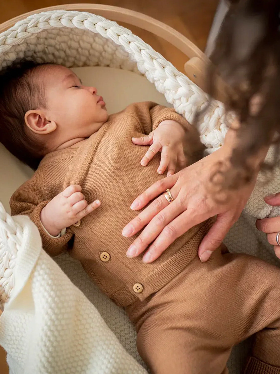 THE WOOLLY BABY JACKET - camel