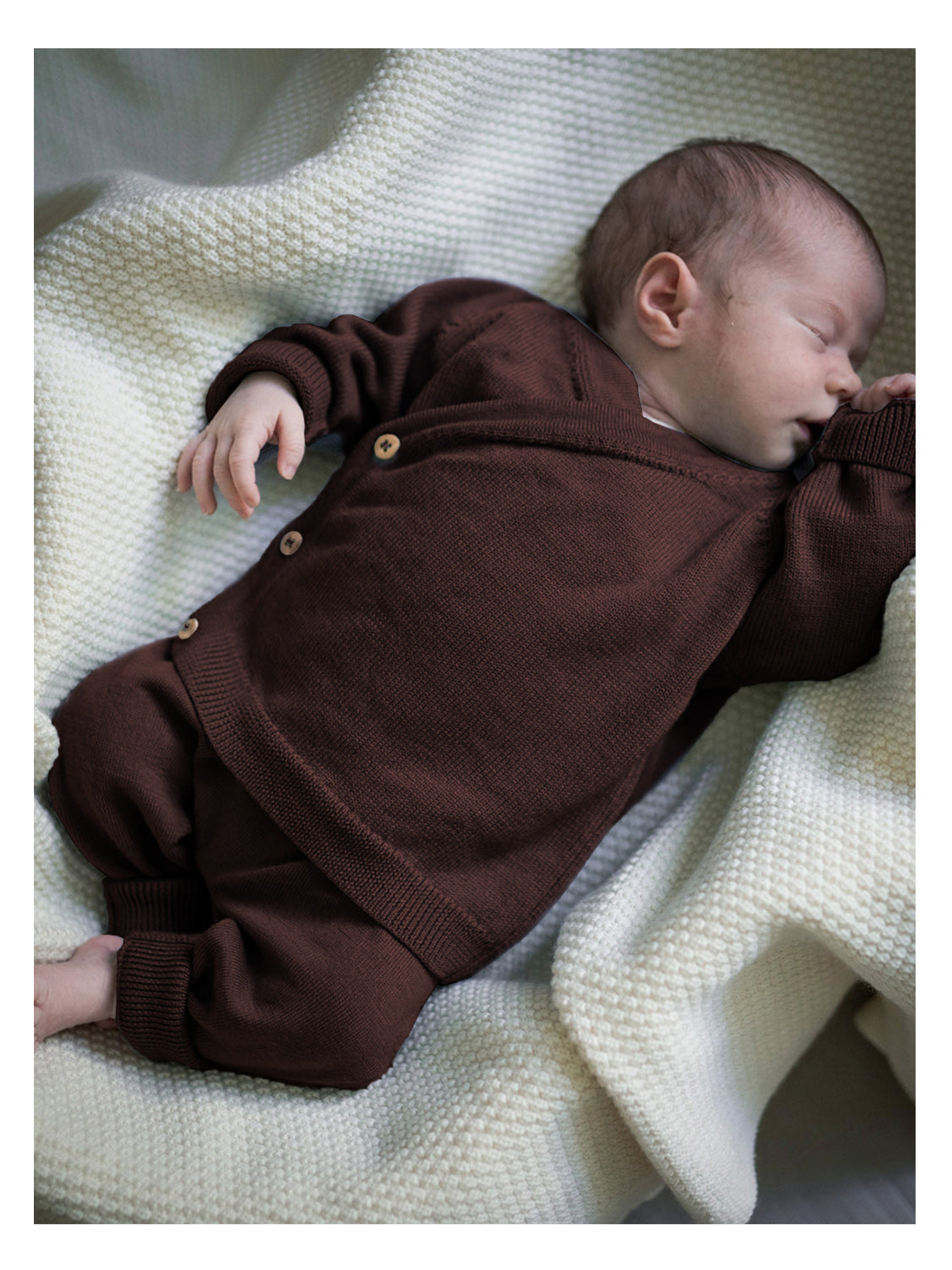 THE WOOLLY BABY JACKET - chocolate