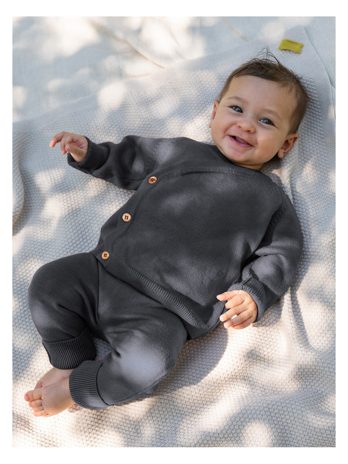 THE WOOLLY BABY JACKET - grey