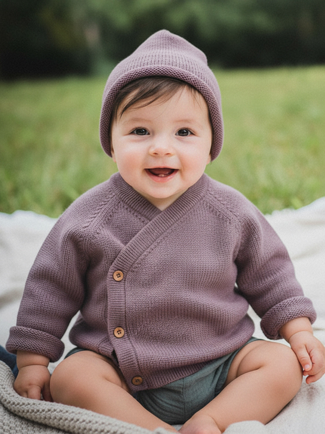 THE WOOLLY HAT - mauve