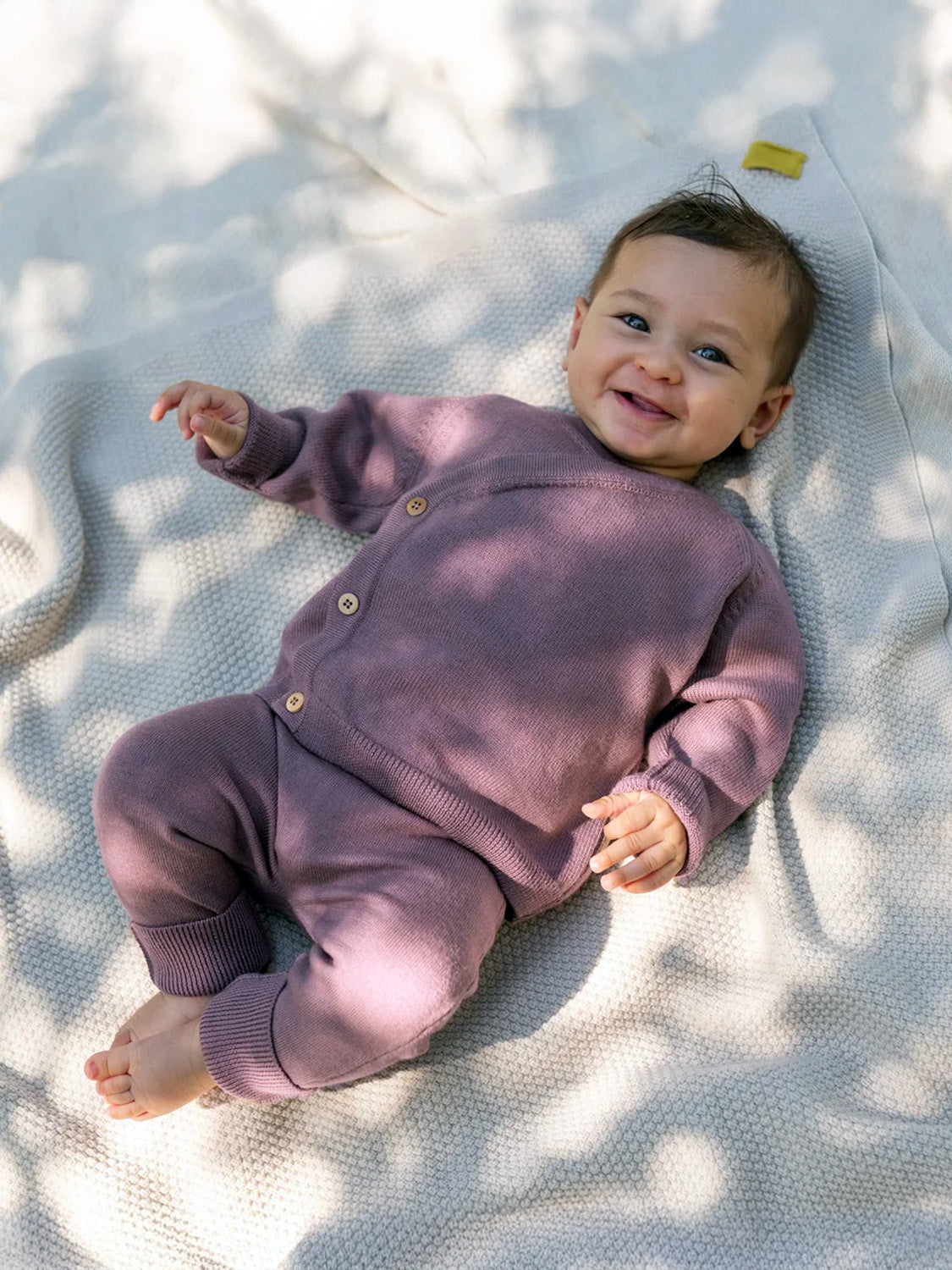 THE WOOLLY BABY JACKET - mauve