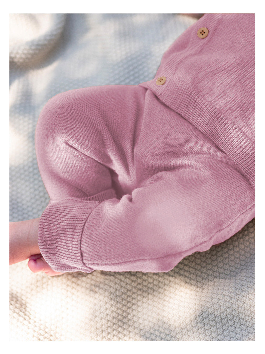 THE WOOLLY BABY JACKET - rose