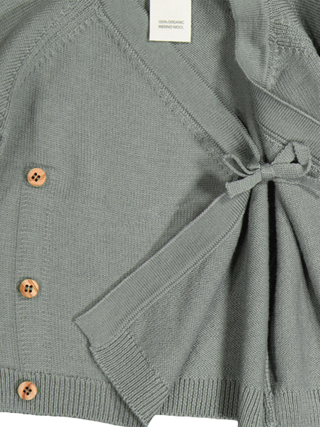 THE WOOLLY BABY JACKET - sage