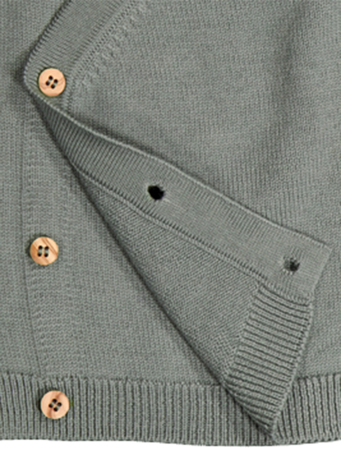 THE WOOLLY BABY JACKET - sage