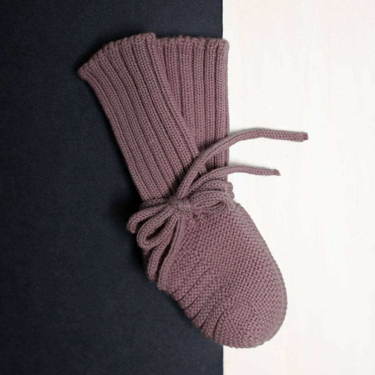The Woolly Baby Bootie Mauve