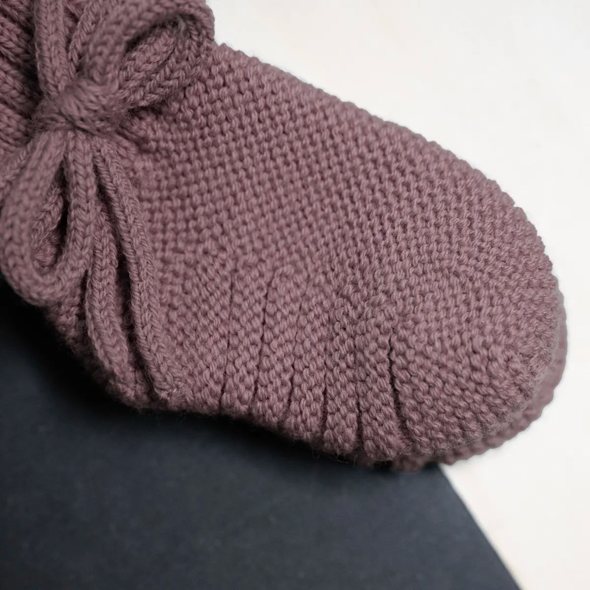 The Woolly Baby Bootie Mauve