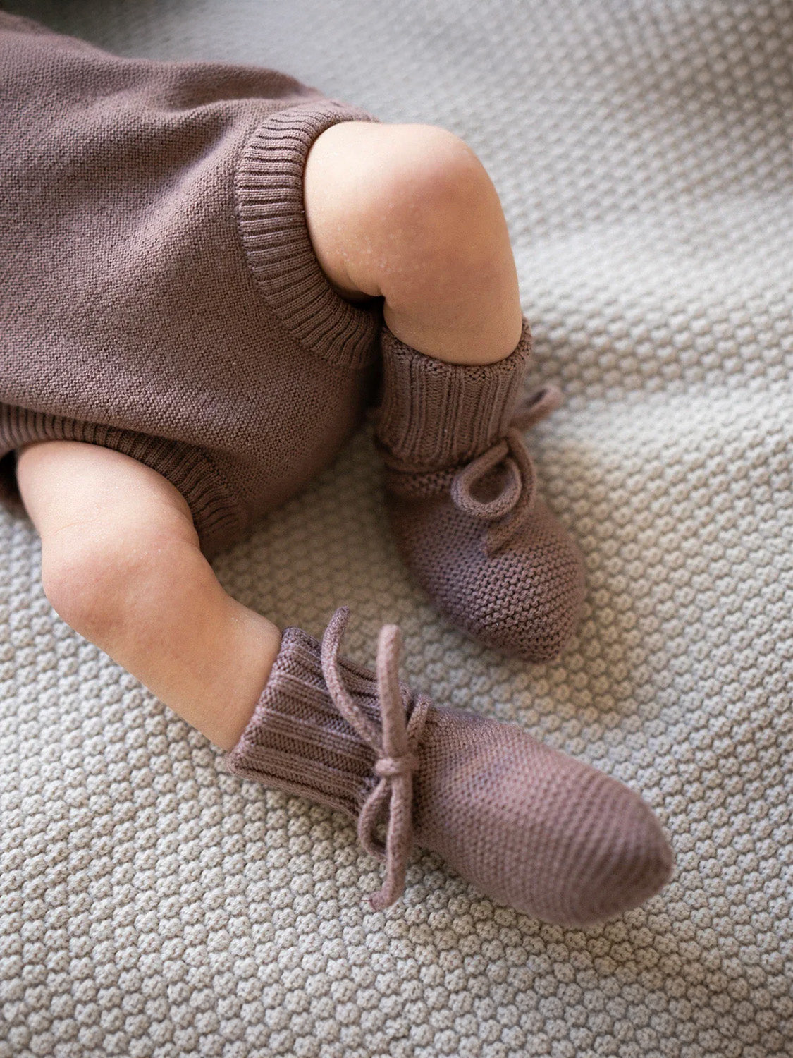 THE WOOLLY BABY BOOTIE - camel