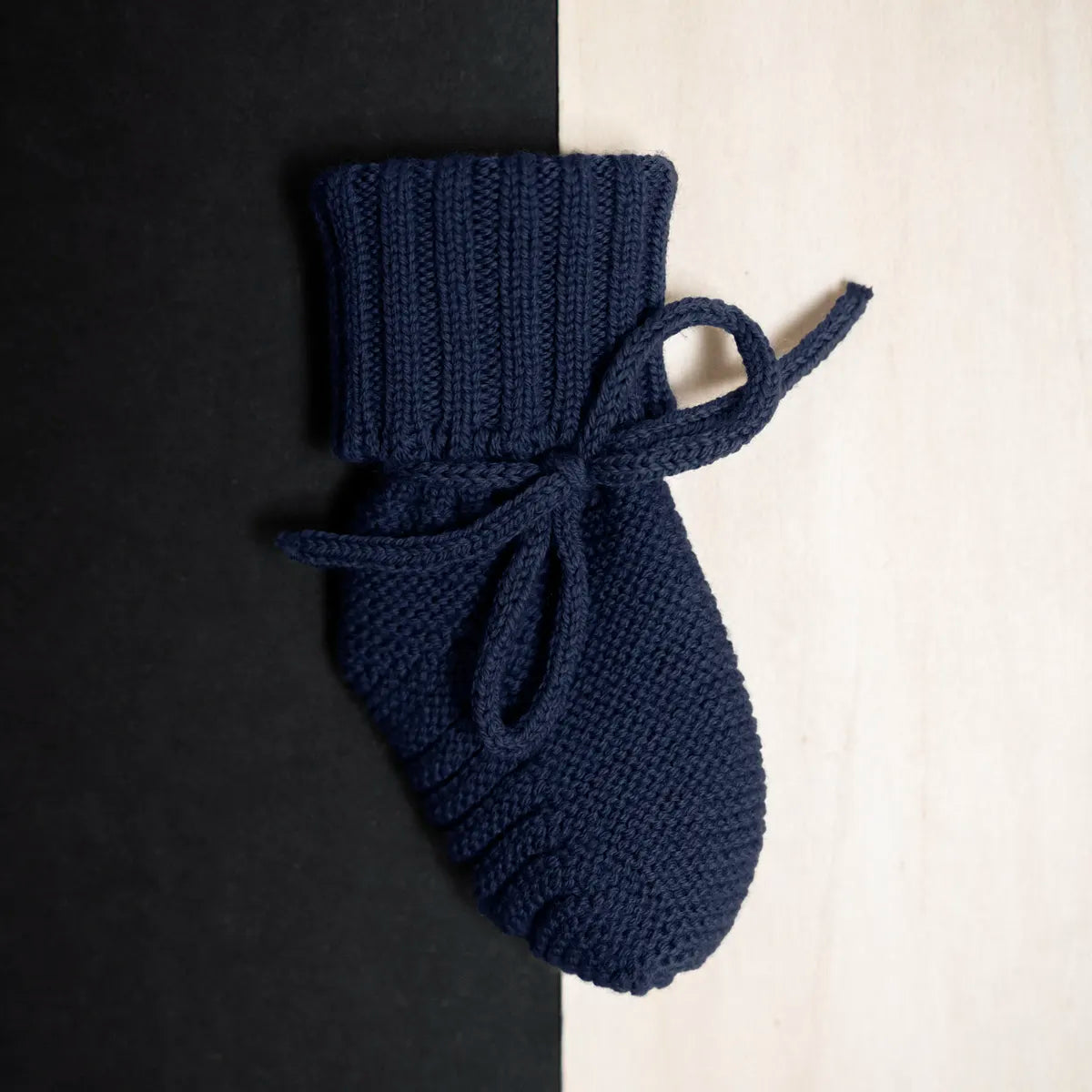THE WOOLLY BABY BOOTIE - midnight blue