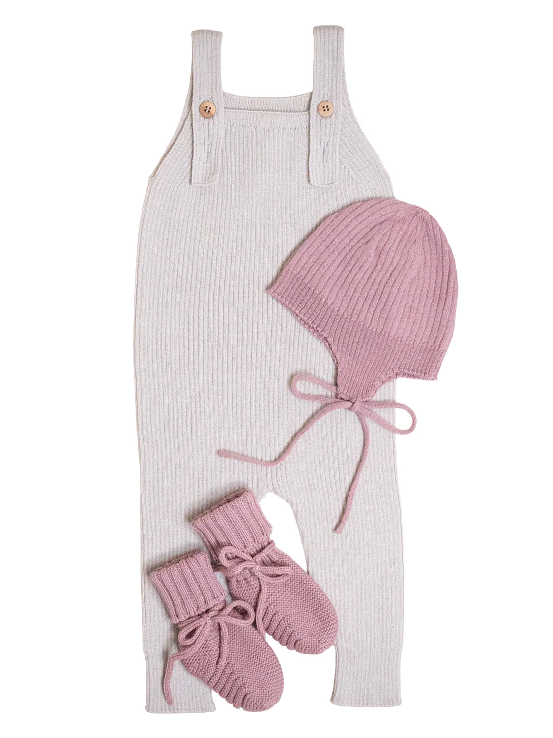 THE WOOLLY BABY BOOTIE - rose