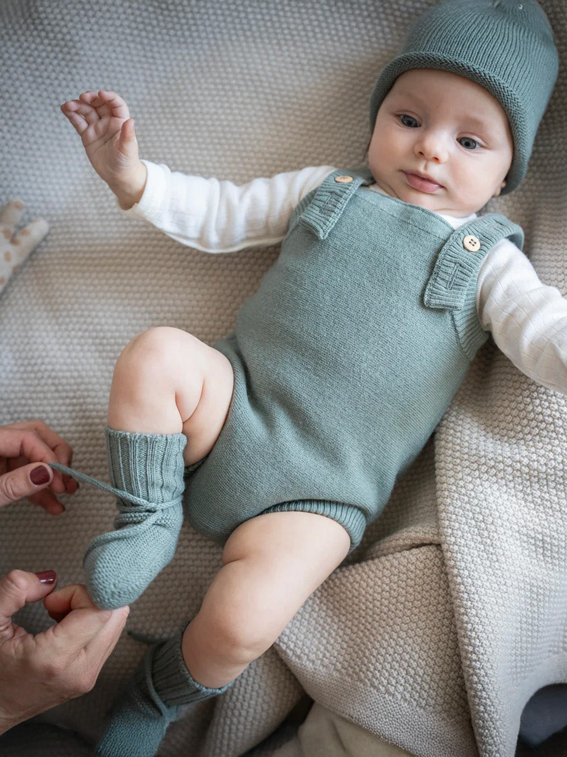 THE WOOLLY BABY BOOTIE - camel