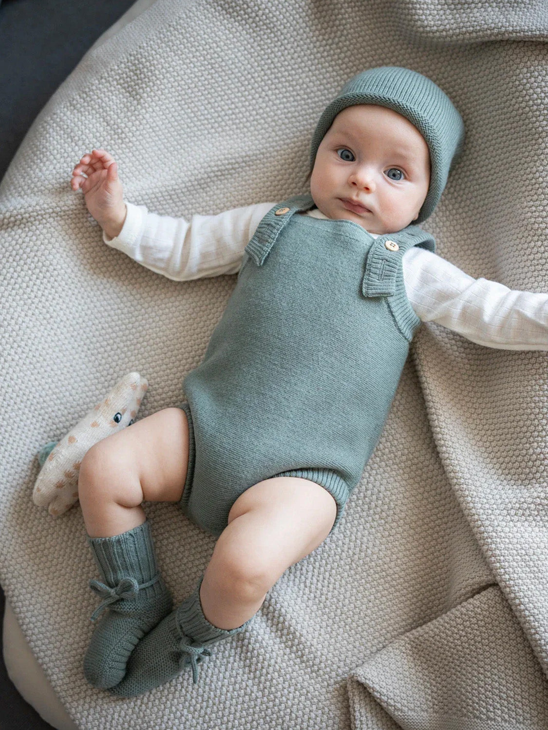 THE WOOLLY BABY BOOTIE - grey