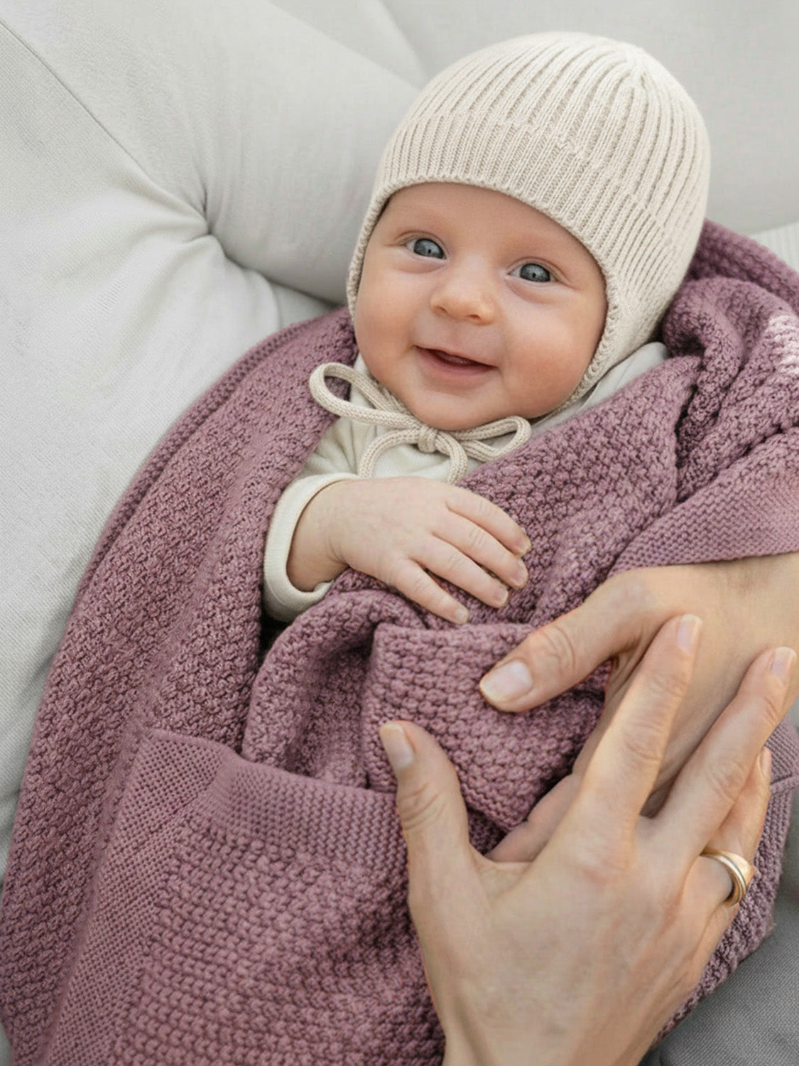THE WOOLLY BABY HAT - pure