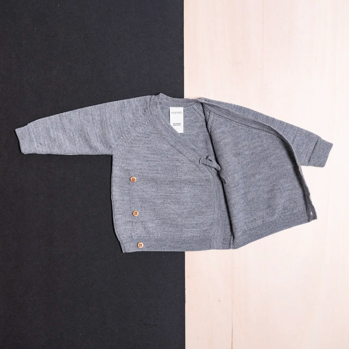 THE WOOLLY BABY JACKET - cloud grey