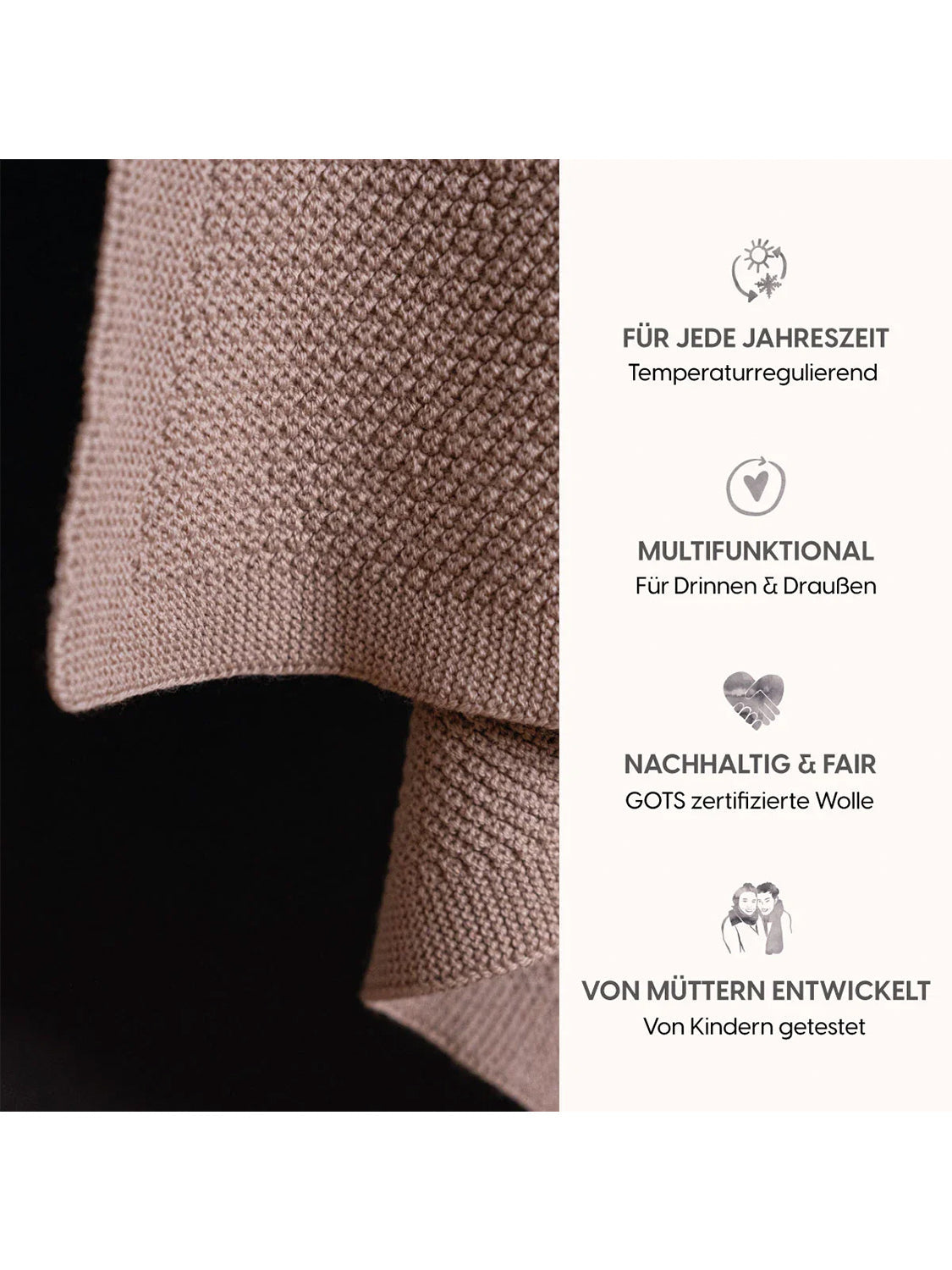 THE WOOLLY BLANKET - cappuccino