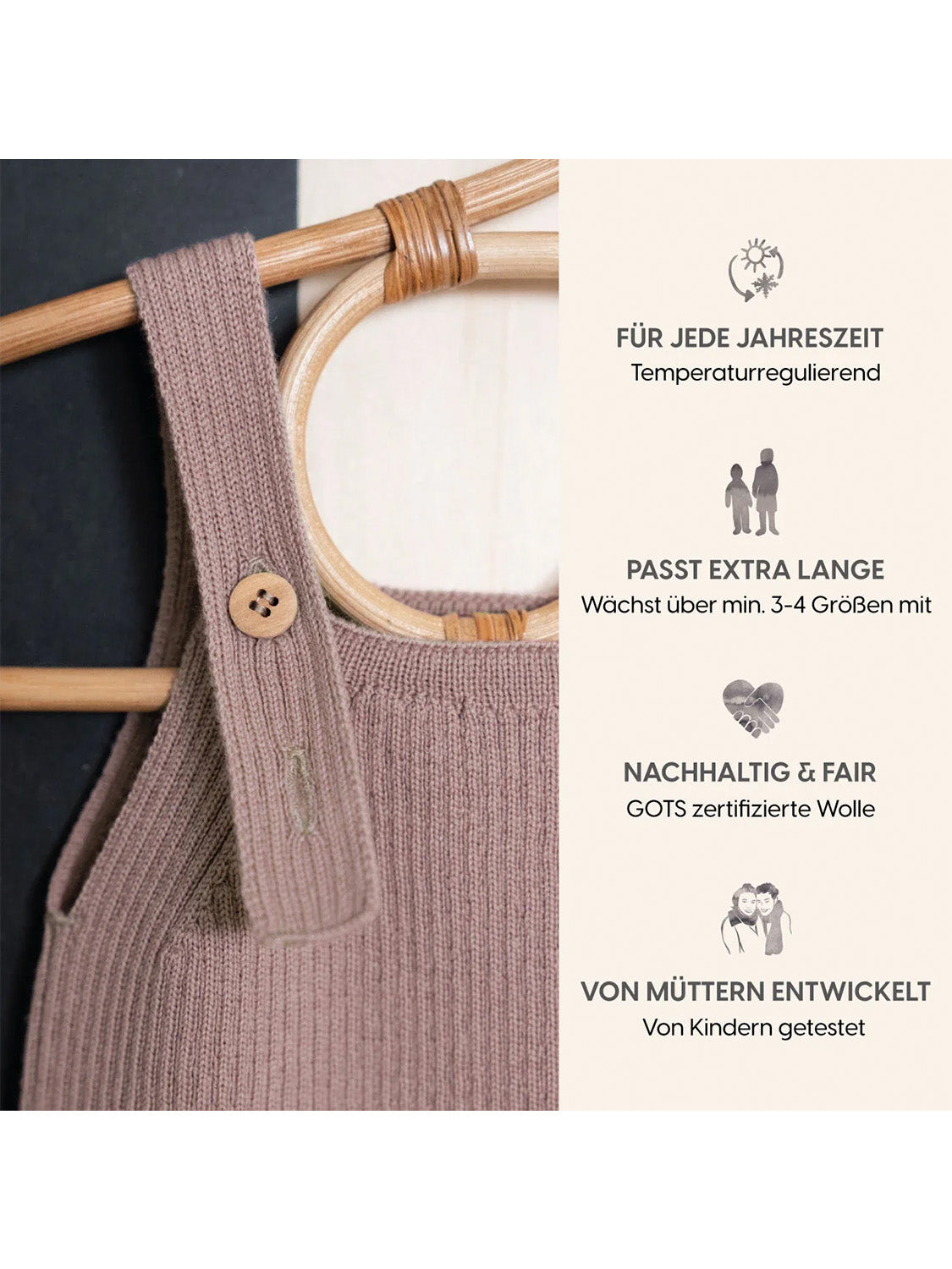 THE WOOLLY JUMPSUIT - cappuccino