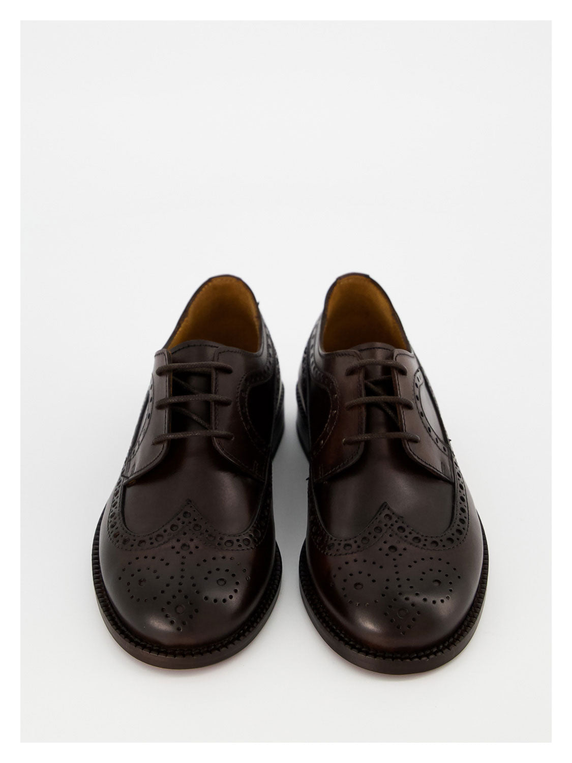 Gallucci Kids Derby Shoes F.Cuoio Harold Brown in Brown 1582212256-3302903864-7.jpg | NICKIS.com