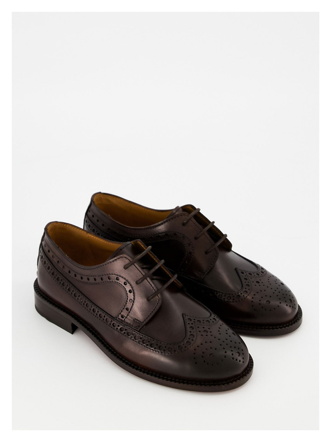 Gallucci Kids Derby Shoes F.Cuoio Harold Brown in Brown 1582212257-3302903864-8.jpg | NICKIS.com