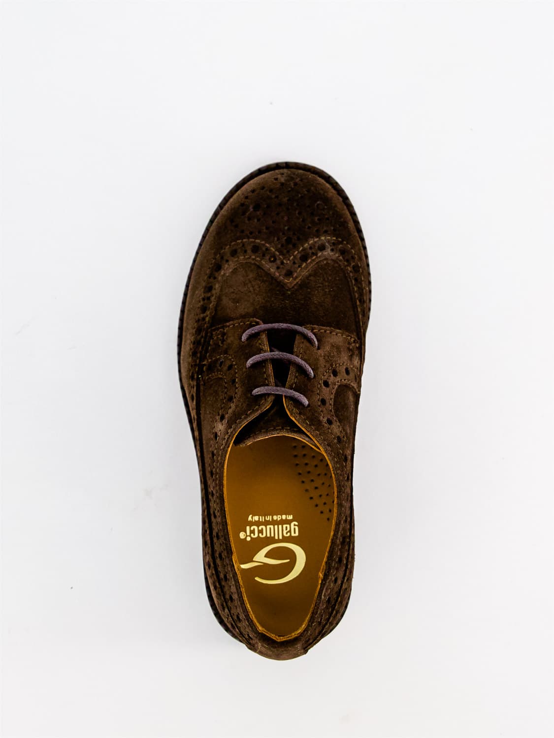 Gallucci Kids Derby Shoes Brown in Brown 1603111381-3307440121-5.jpg | NICKIS.com