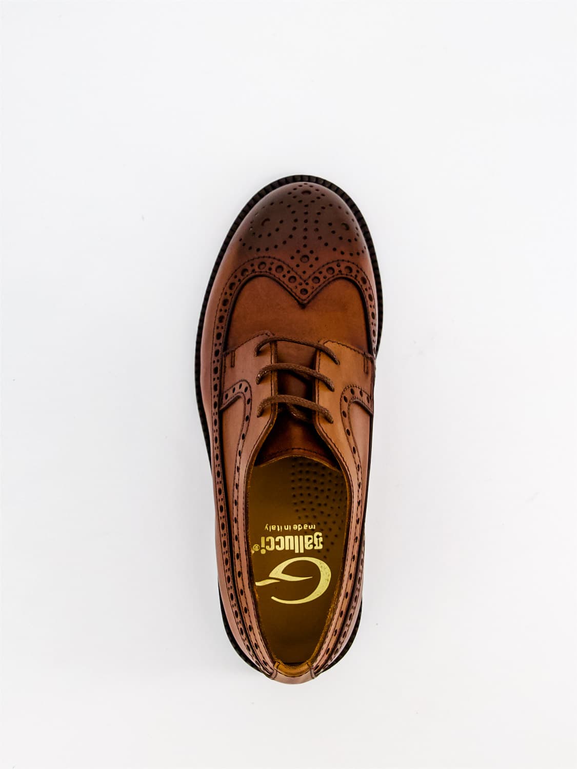 Gallucci Kids Derby Shoes Brown in Brown 1603441867-3301384150-5.jpg | NICKIS.com