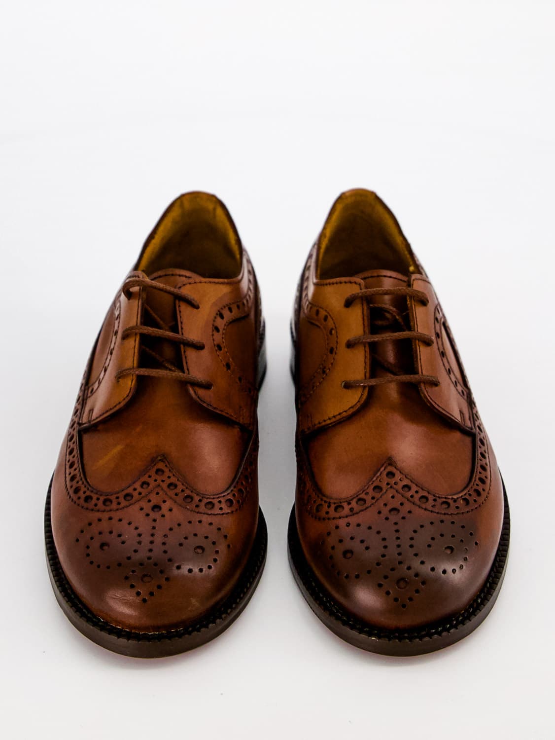 Gallucci Kids Derby Shoes Brown in Brown 1603441868-3301384150-7.jpg | NICKIS.com