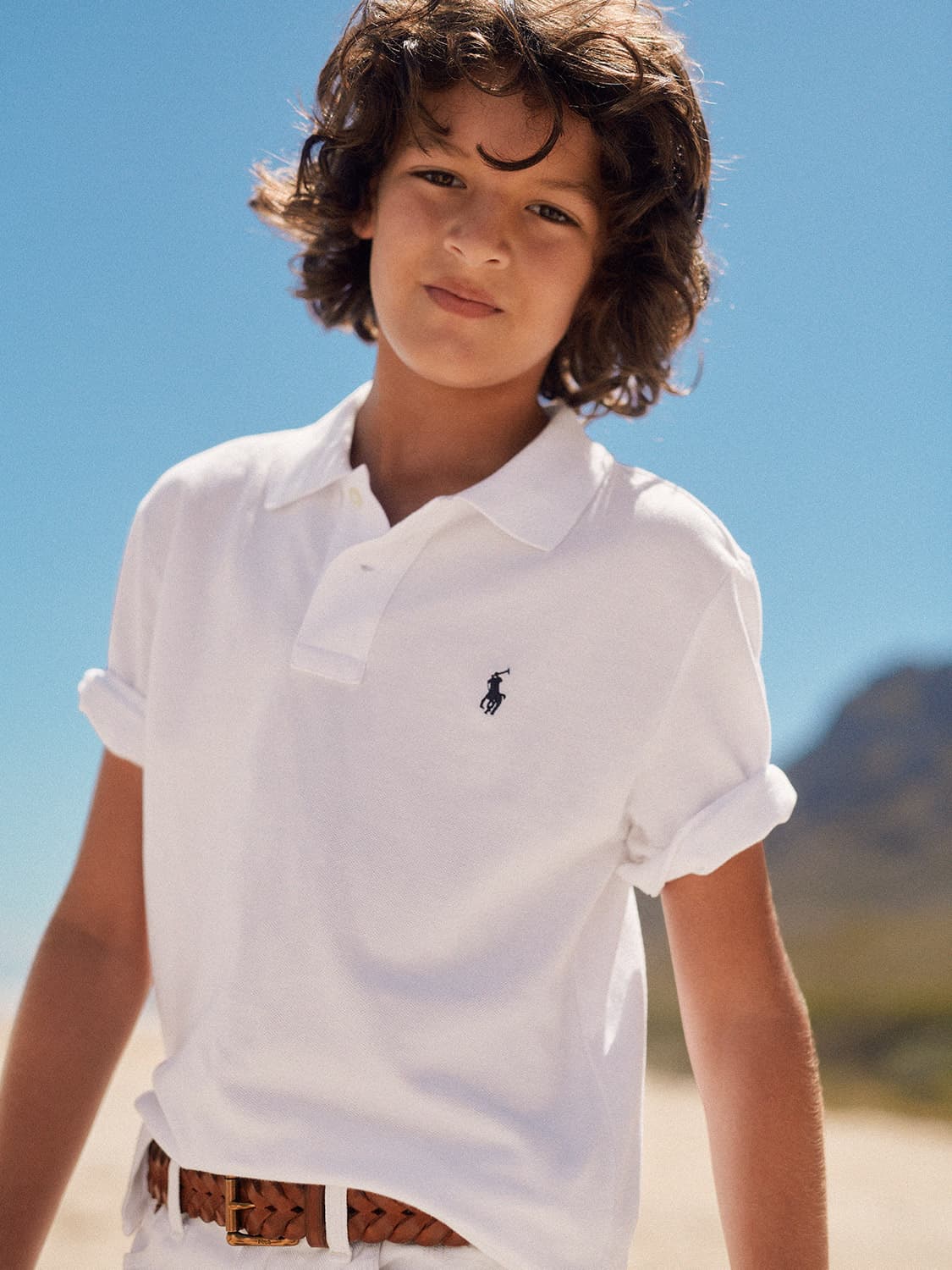 Polo Ralph Lauren Kids Polo Shirt Custom Fit White in White 1631003337-3304774332-2.jpg | NICKIS.com