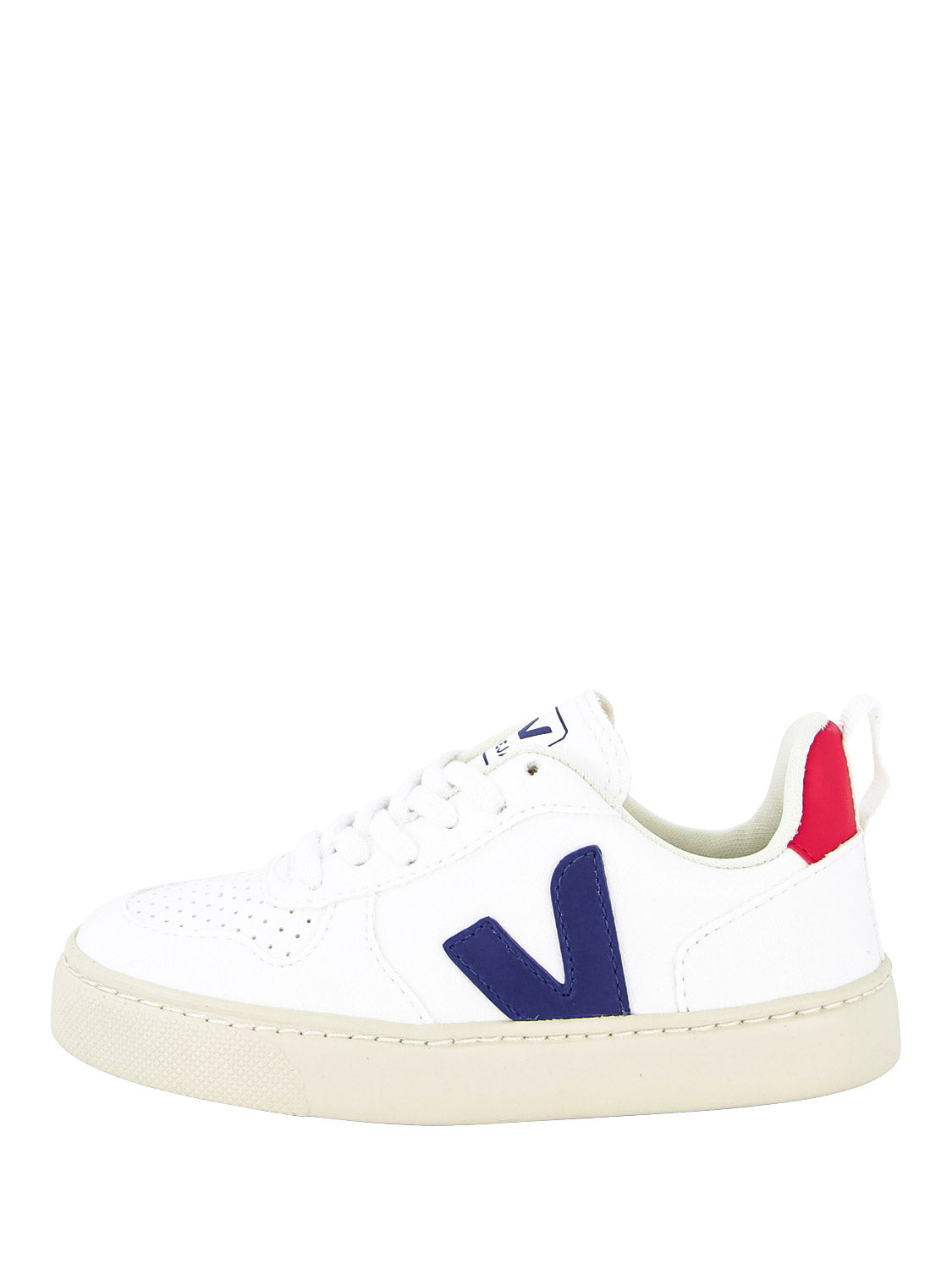 Veja Kids sneakers SMALL V-10 LACES White in White 1643386413-6502345004-1.jpg | NICKIS.com