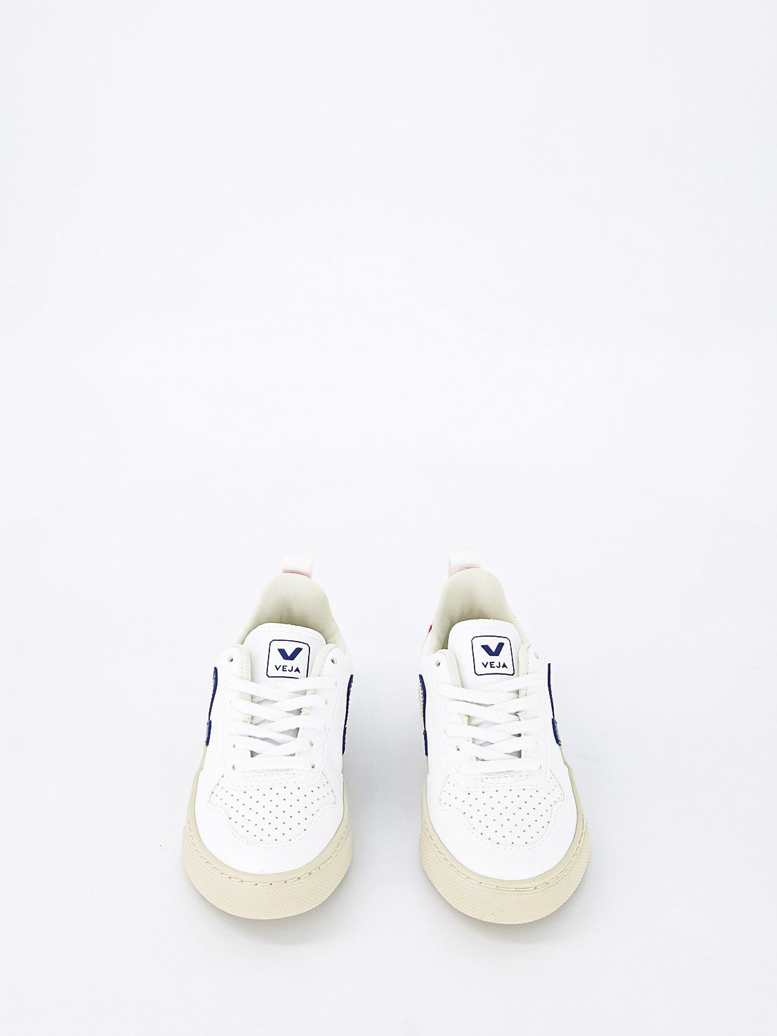 Veja Kids sneakers SMALL V-10 LACES White in White 1643386414-6502345004-4.jpg | NICKIS.com