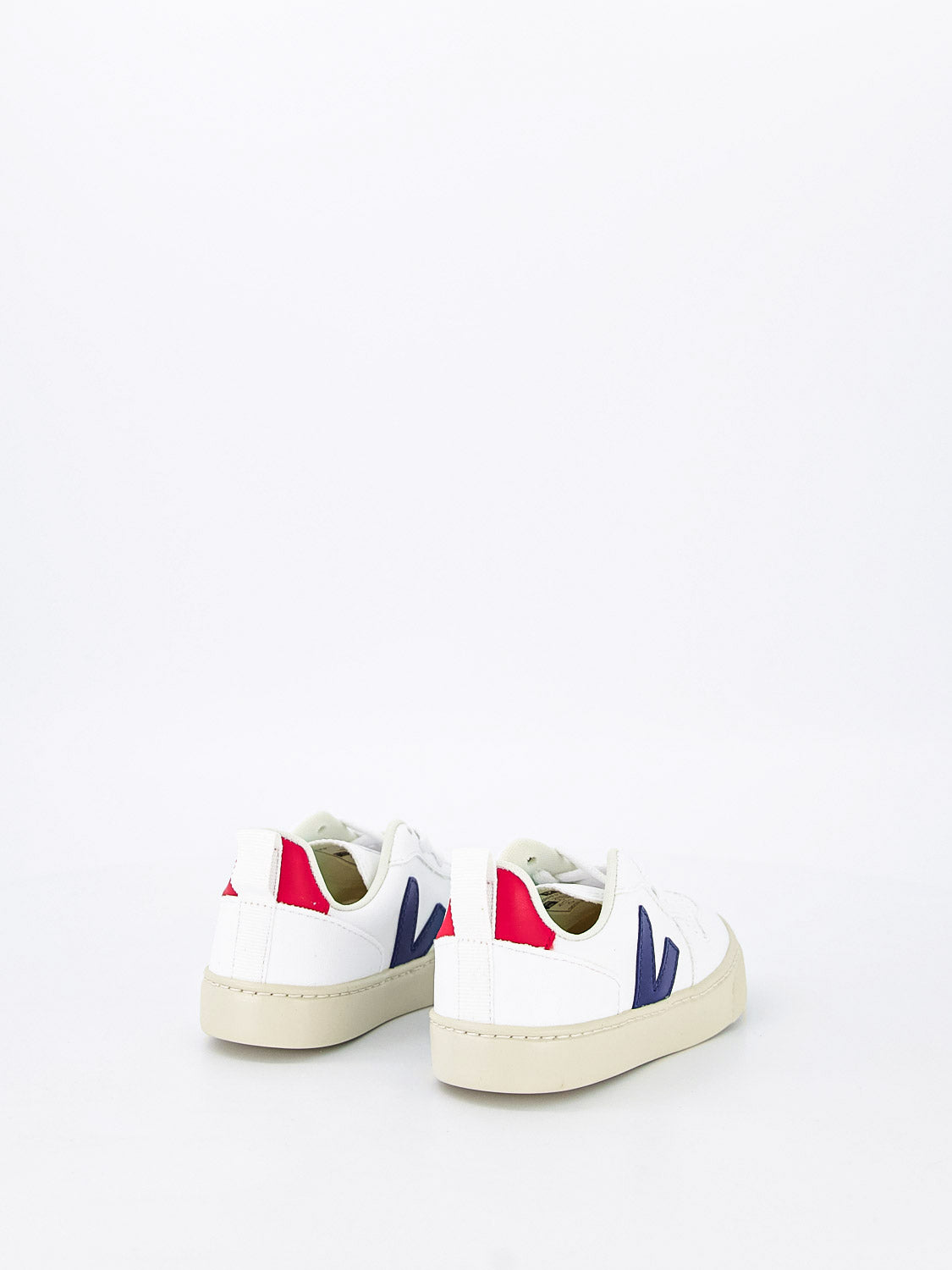 Veja Kids sneakers SMALL V-10 LACES White in White 1643386416-6502345004-6.jpg | NICKIS.com