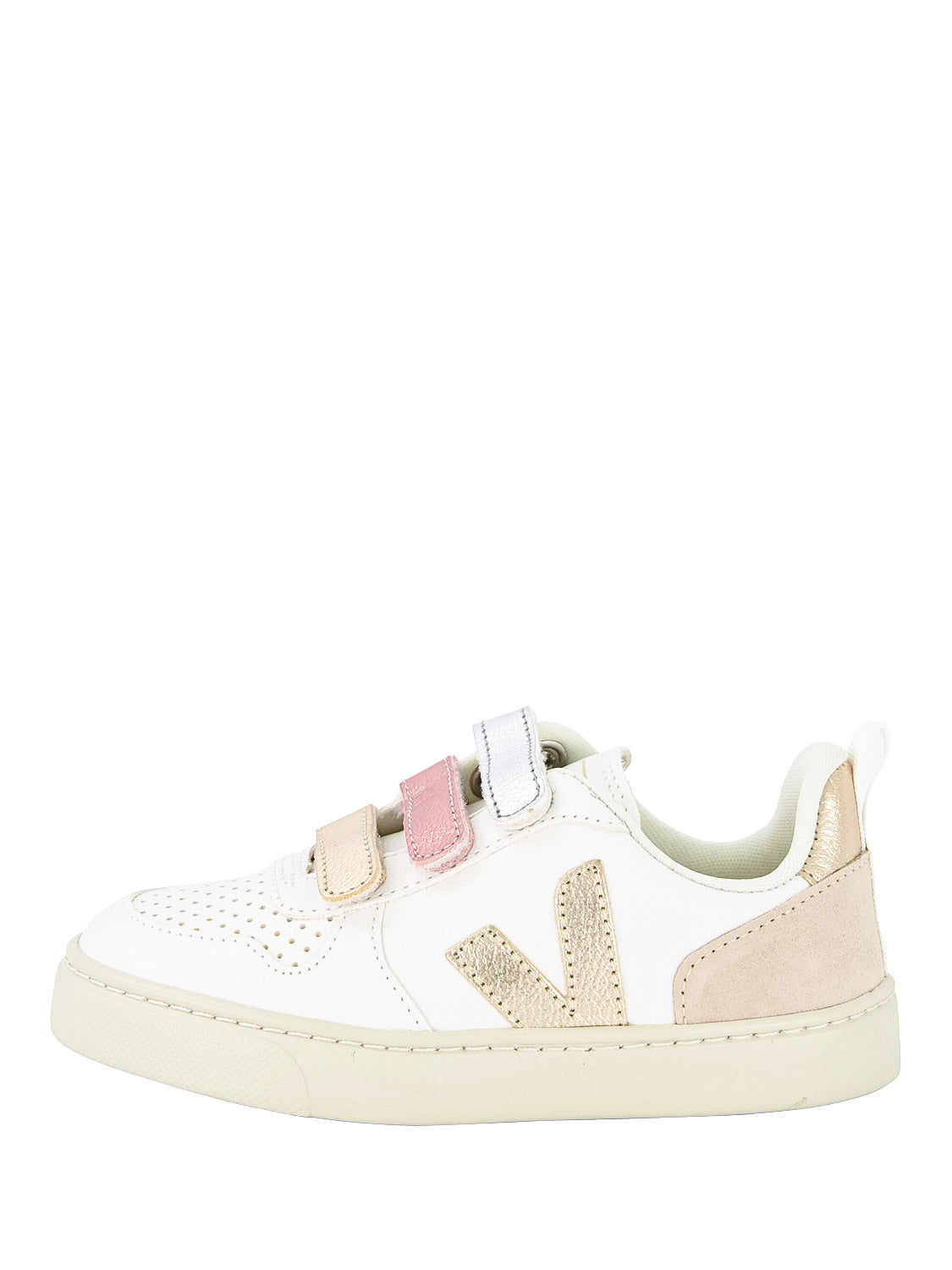 Veja Kids sneakers Small V-10 White in White 1643386456-6508275215-1.jpg | NICKIS.com