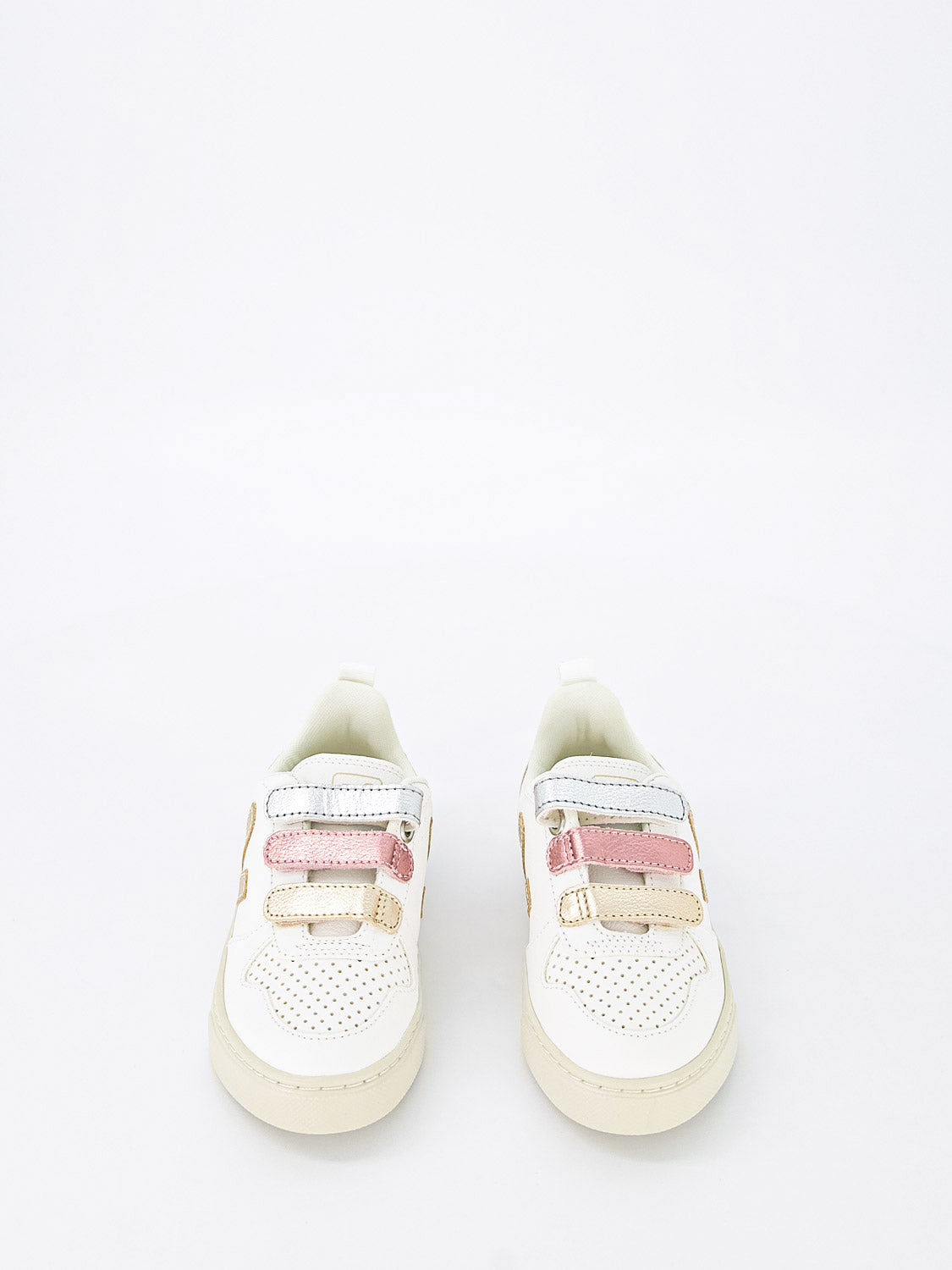 Veja Kids sneakers Small V-10 White in White 1643386458-6508275215-4.jpg | NICKIS.com