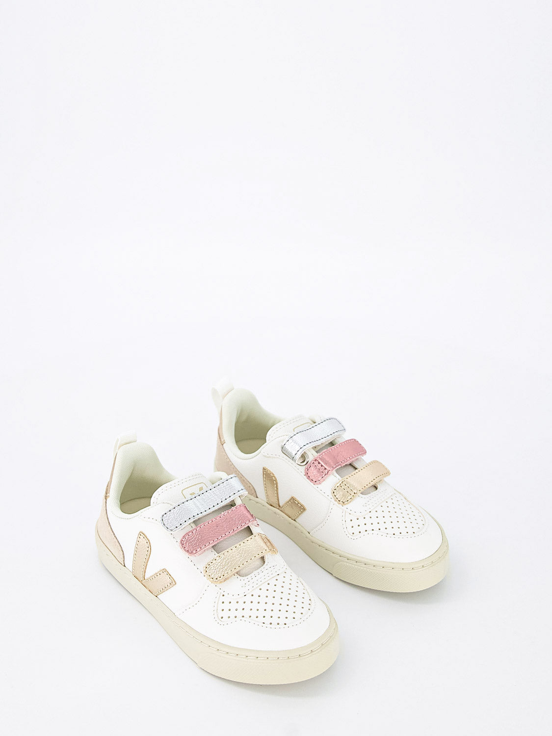 Veja Kids sneakers Small V-10 White in White 1643386458-6508275215-5.jpg | NICKIS.com