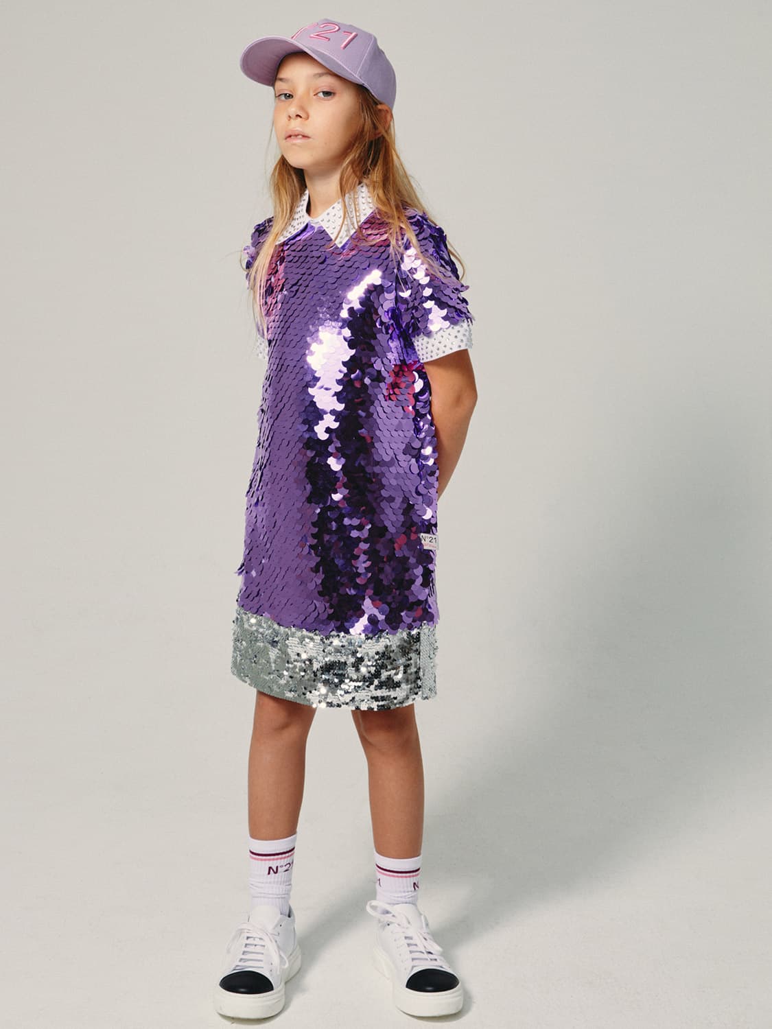 N°21 Kids dress Purple in Purple 1655989678-6601849219-2.jpg | NICKIS.com