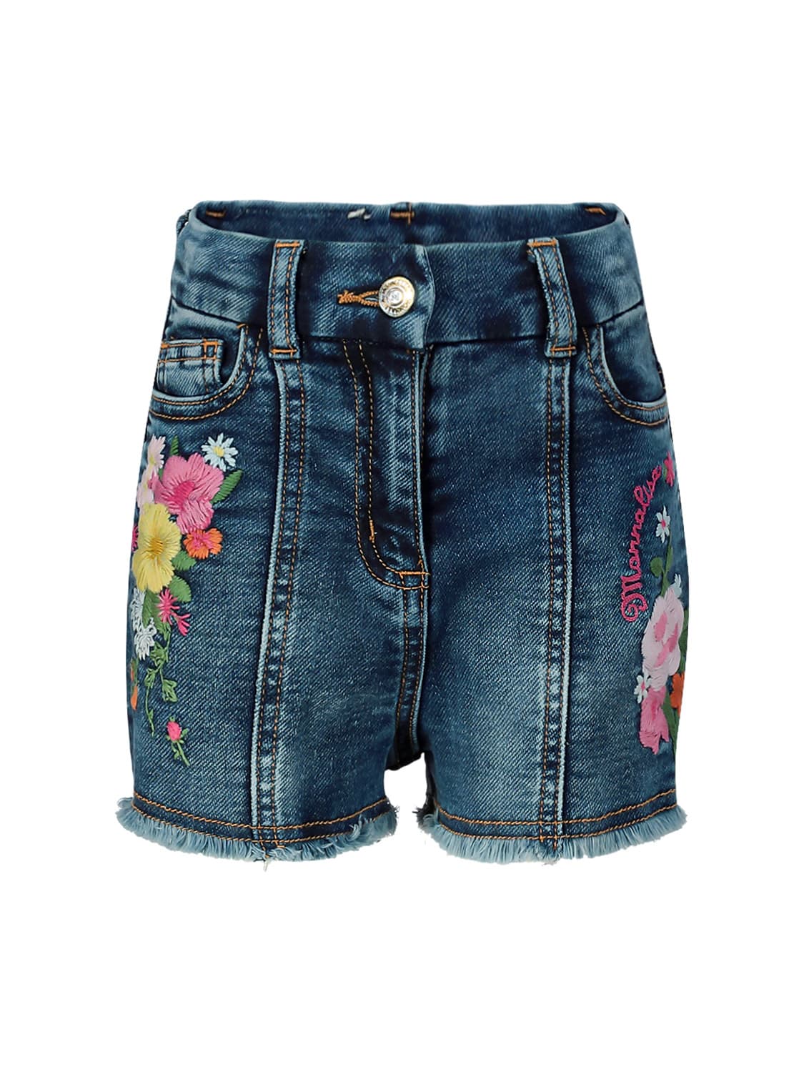 Monnalisa Kids Shorts Blue in Blue 1658997249-6605490528-1.jpg | NICKIS.com