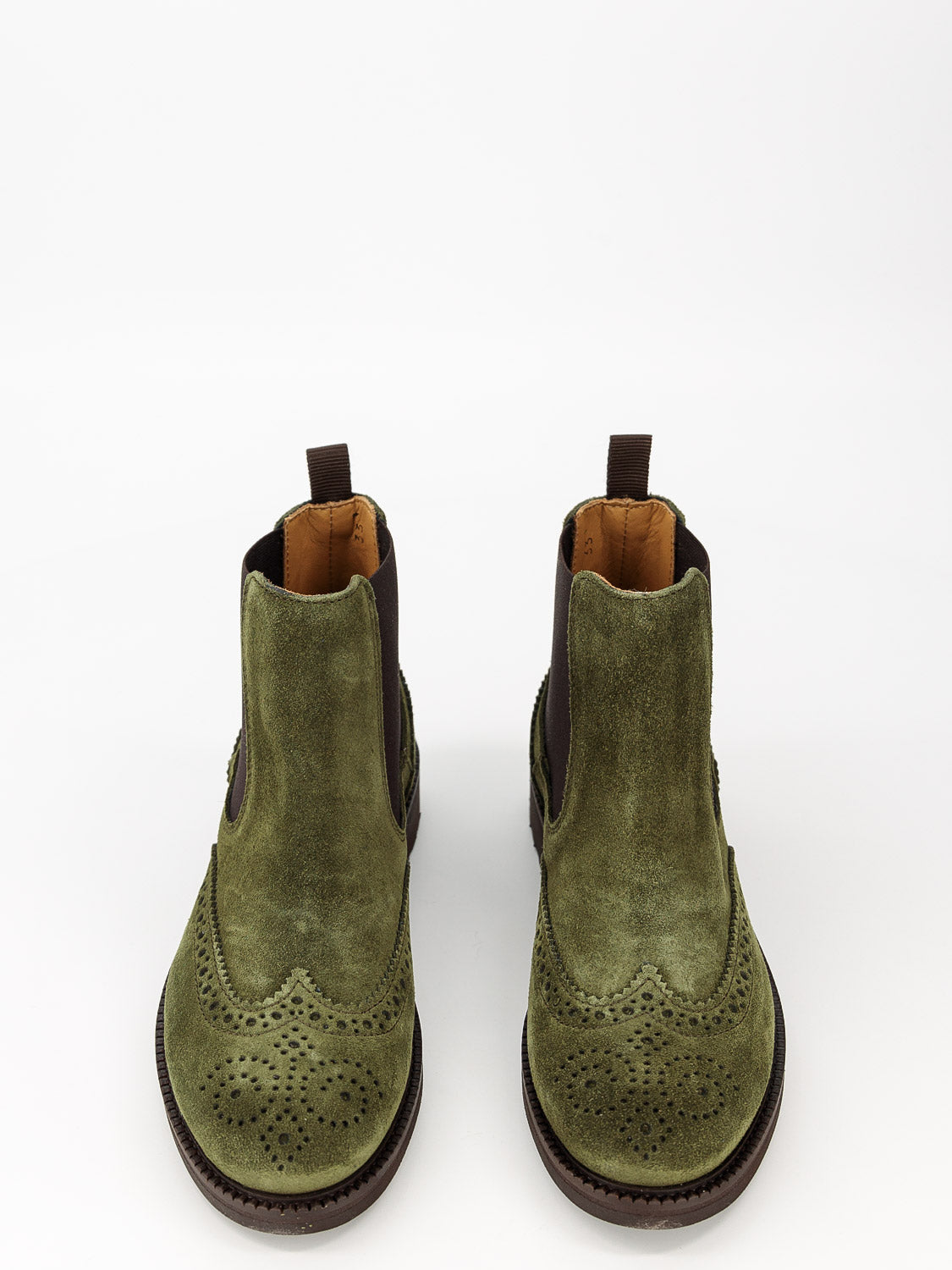 Gallucci Kids Ankle Boots Olive Green in Olive Green 1666277693-3301676066-4.jpg | NICKIS.com