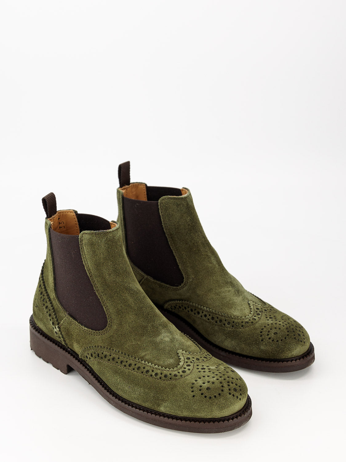 Gallucci Kids Ankle Boots Olive Green in Olive Green 1666277693-3301676066-5.jpg | NICKIS.com