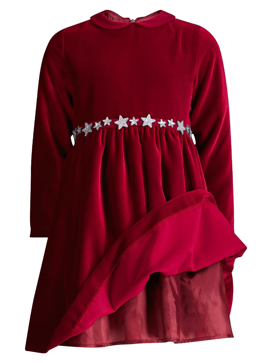 Il Gufo Kids dress Burgundy in Burgundy 1666362218-6609287782-4.jpg | NICKIS.com